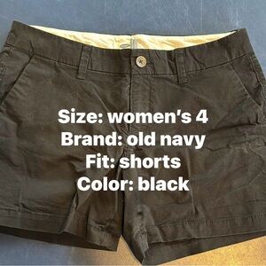 Old Navy Women's Black Cargo Shorts